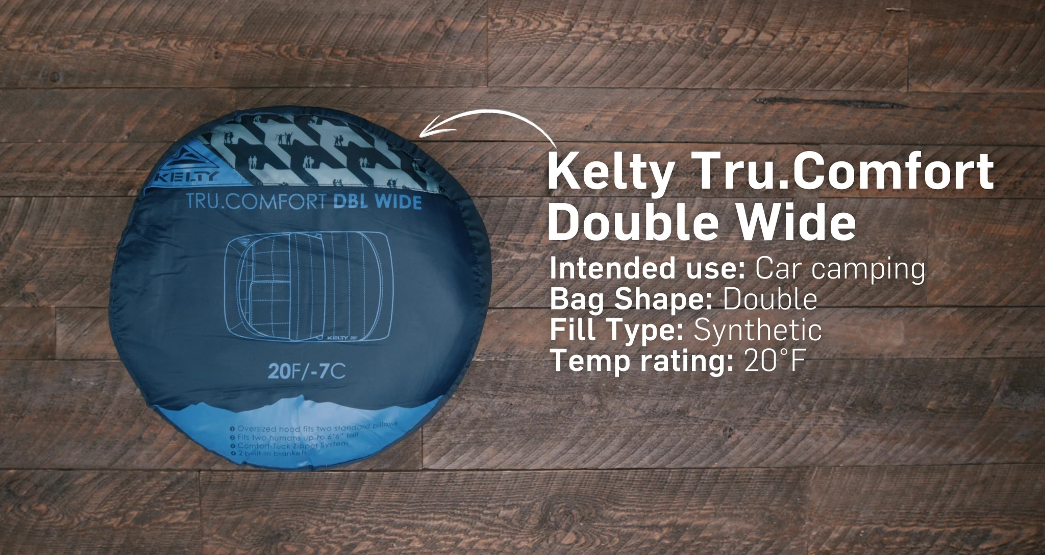 Showing the spaciousness of the double bag