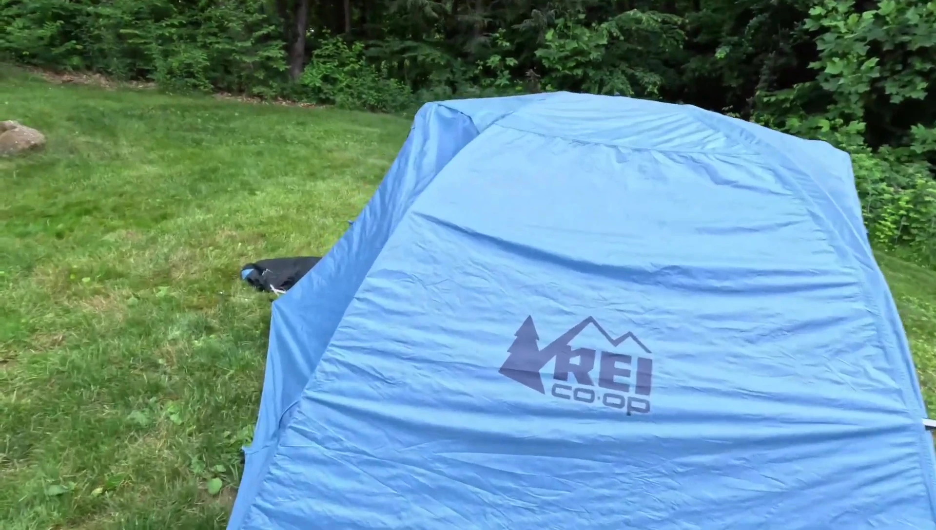 Inside the tent