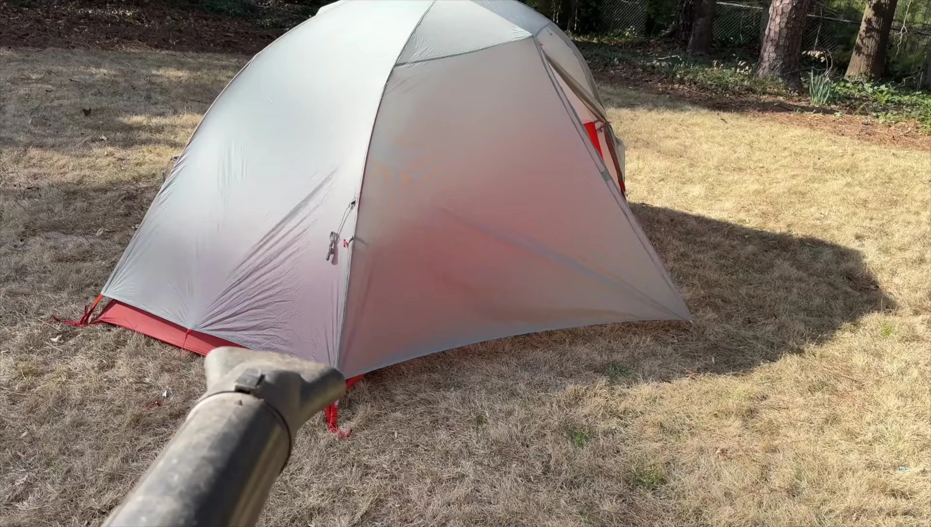 Wind test on Big Agnes Copper Spur