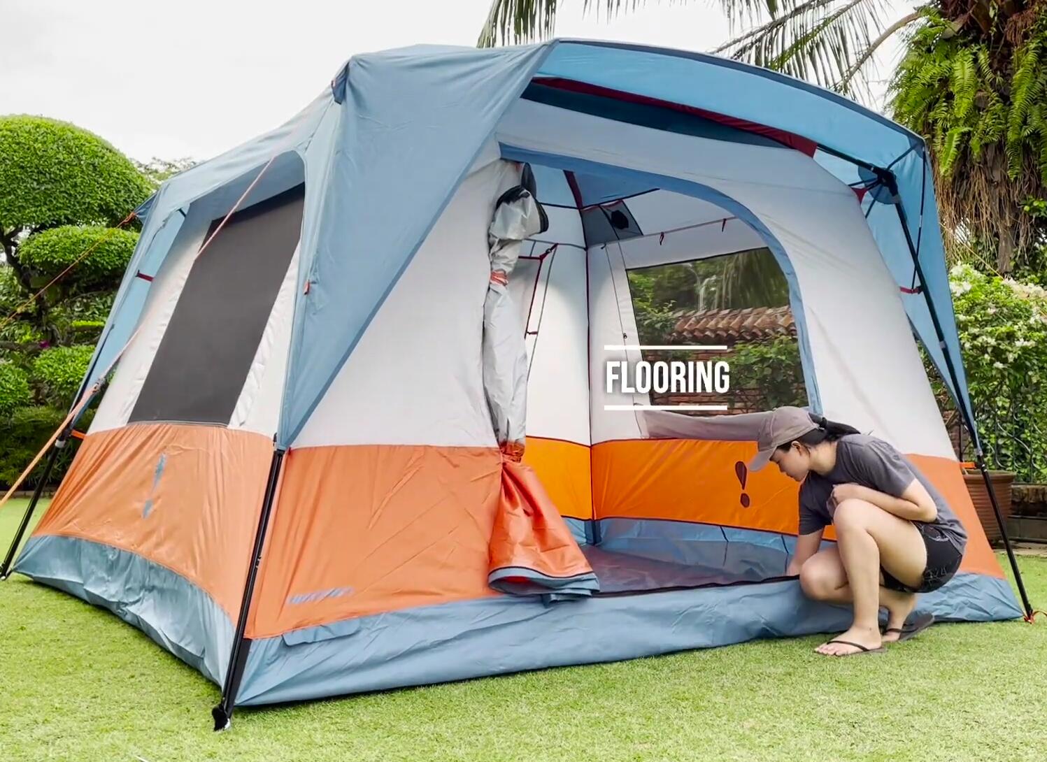 The flooring material of the Eureka Copper Canyon LX6 tent