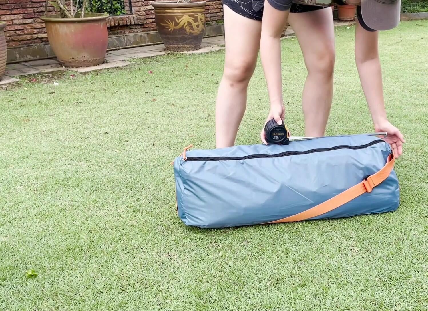 Packed size of the Eureka Copper Canyon LX6 tent