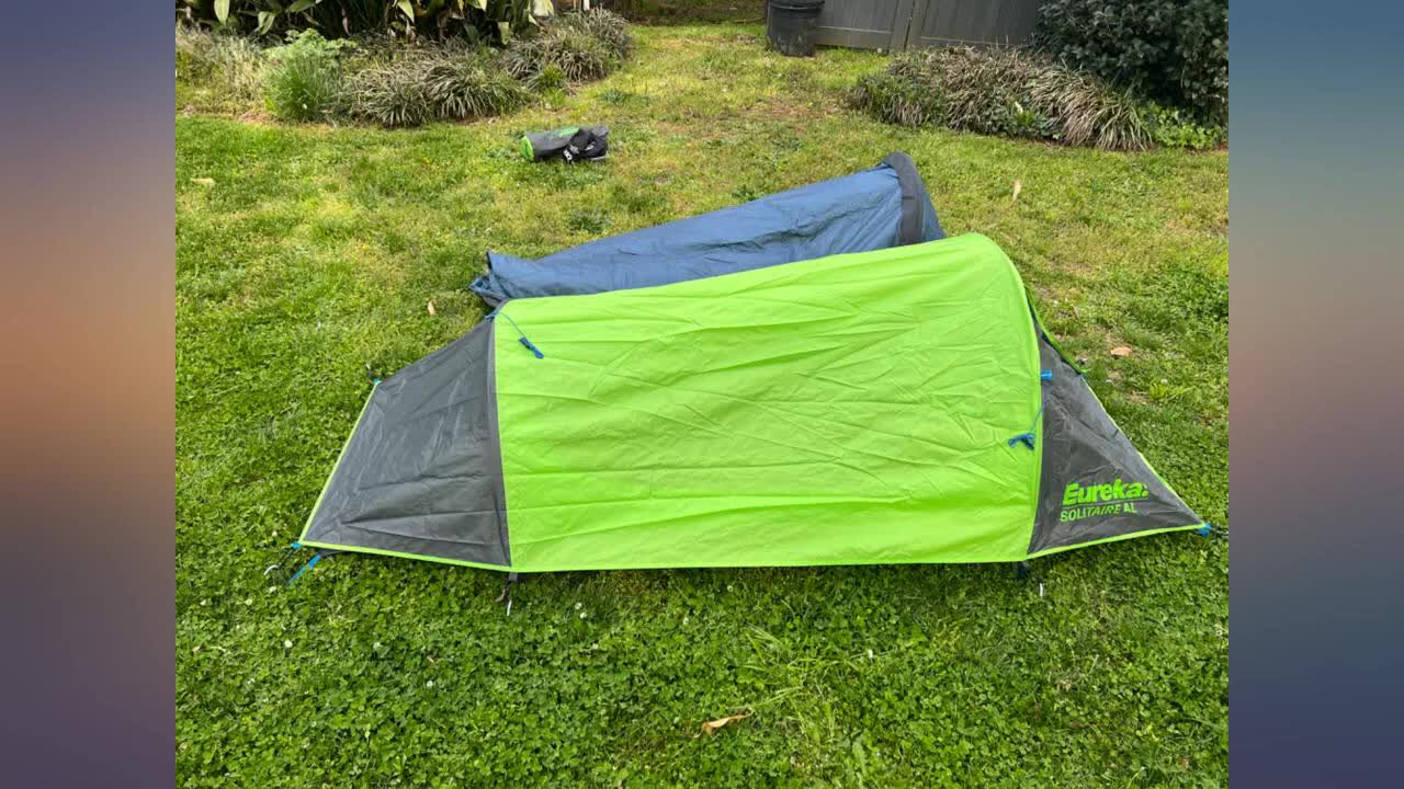 Image emphasizing the windy and rainy conditions during the balcony camping experience