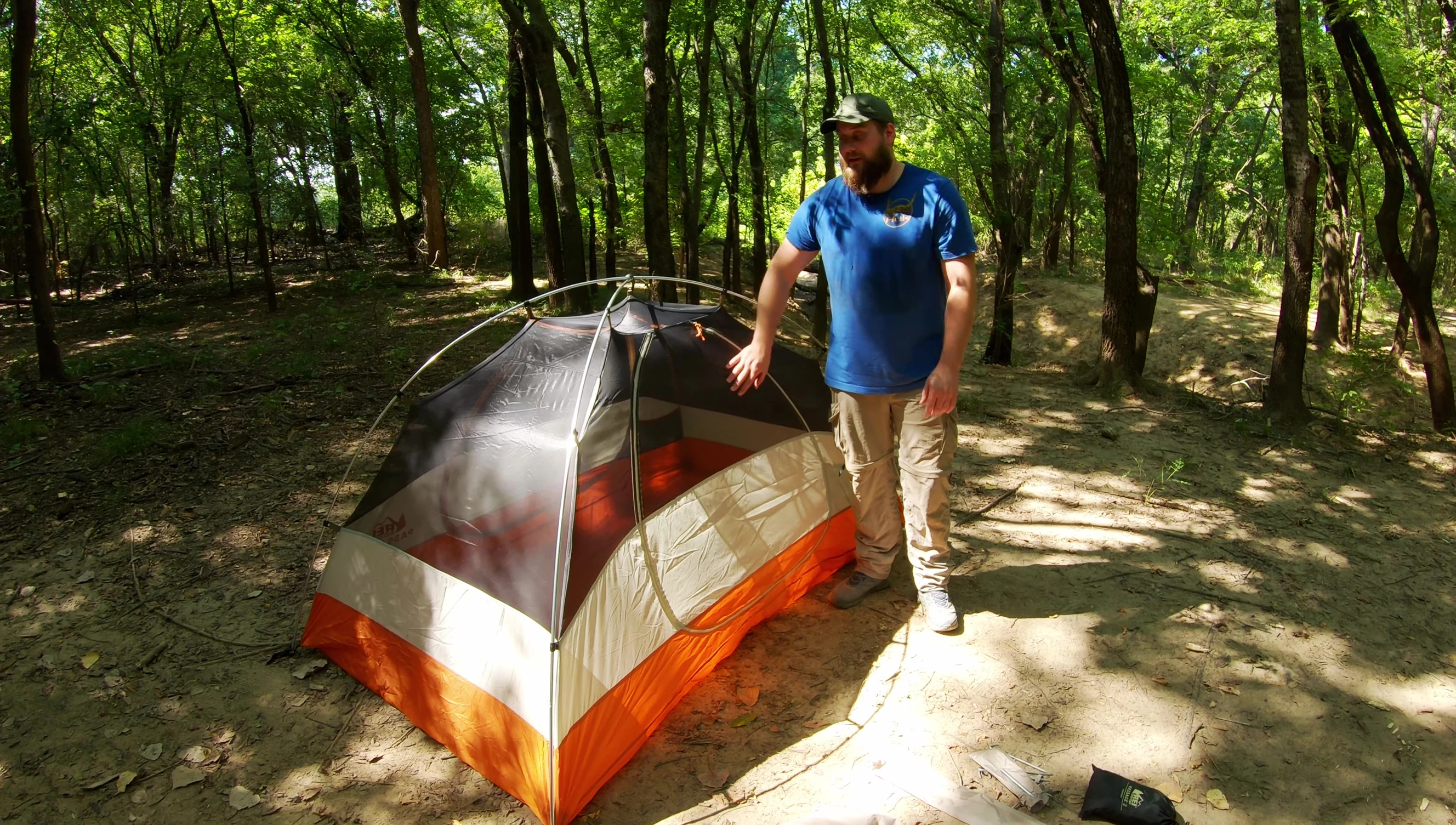 The reviewer mentions the tent's durability.