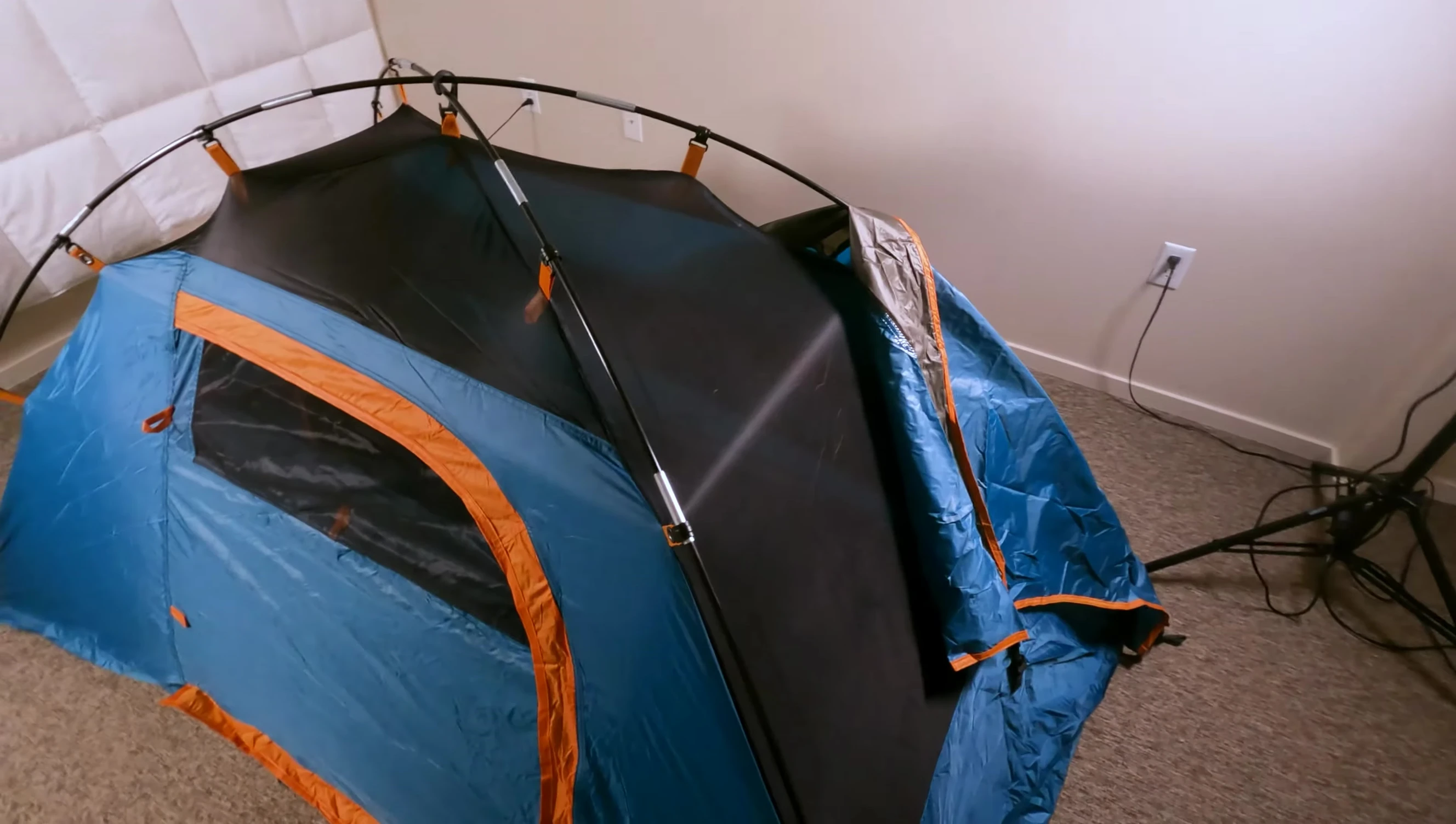 Interior view of the Kelty Discovery 2 tent.