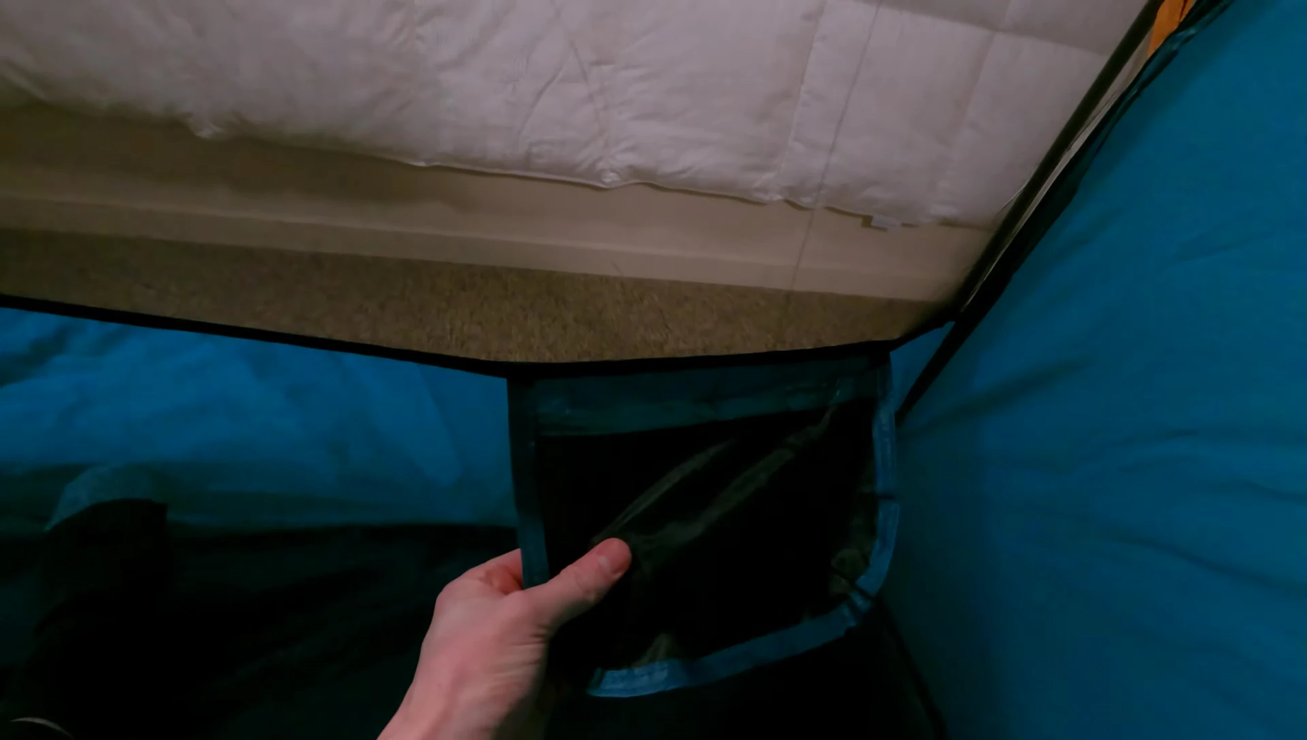 Interior storage pockets.
