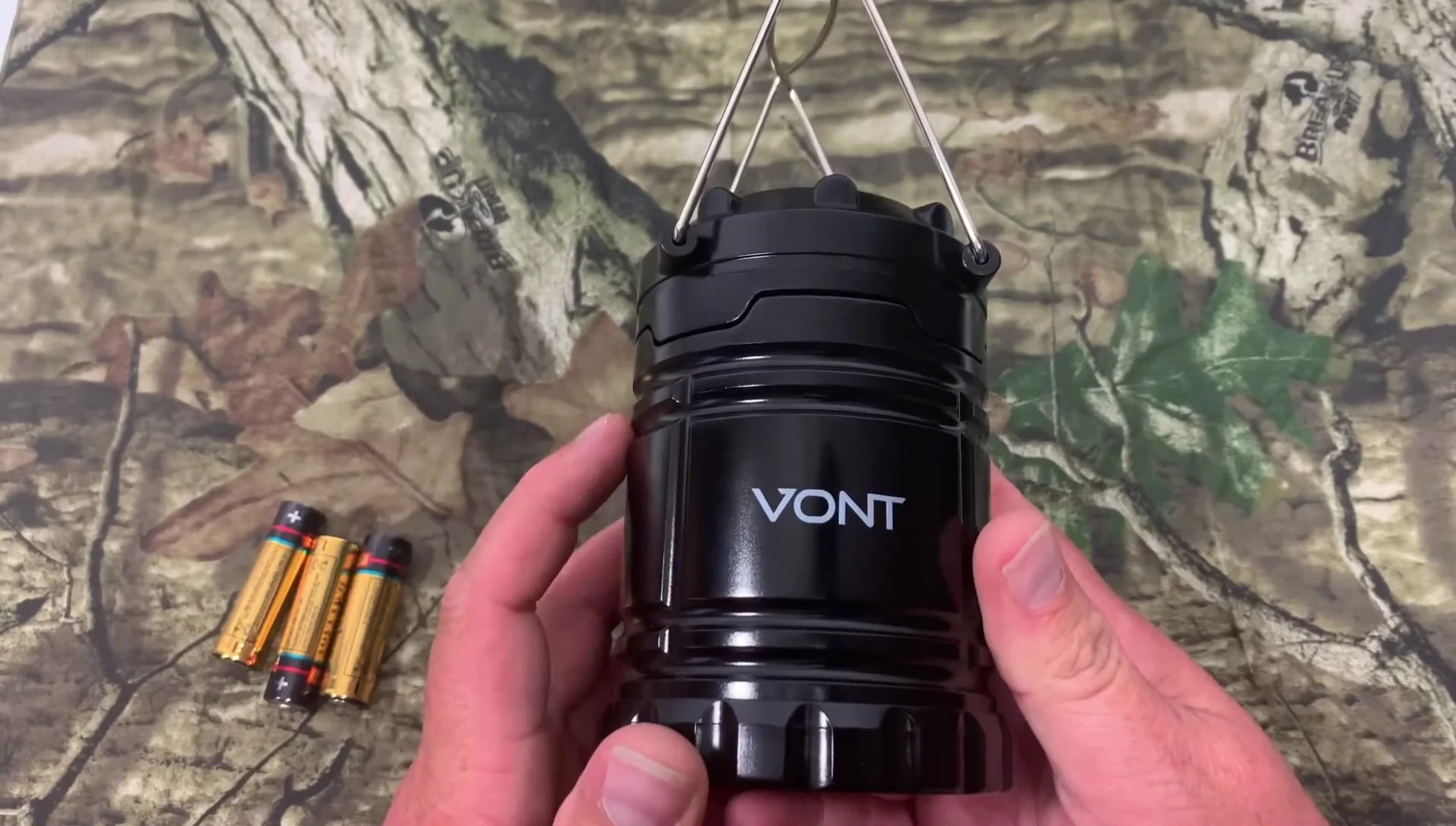 Close-up of the lantern highlighting its compact design