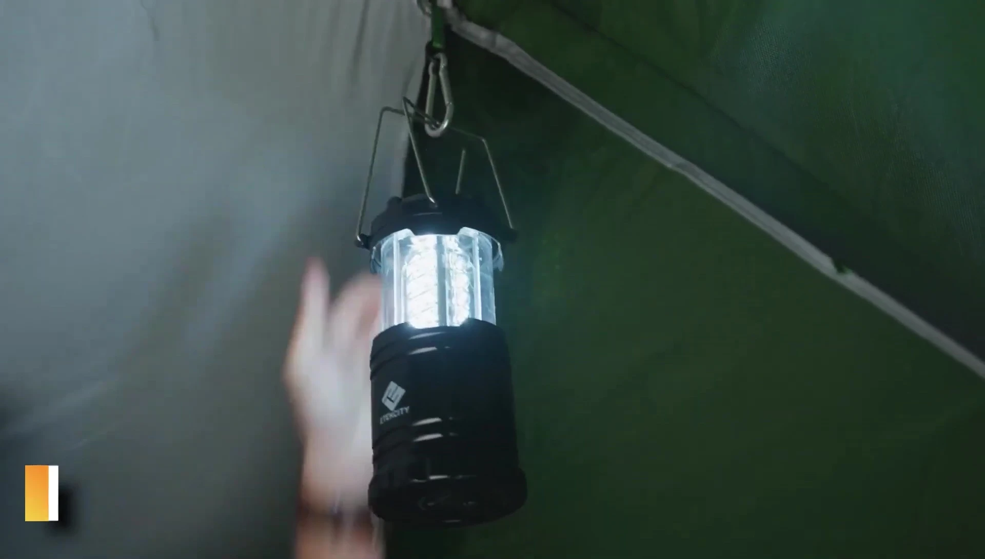 E-Tec City lantern showcasing its design and brightness.