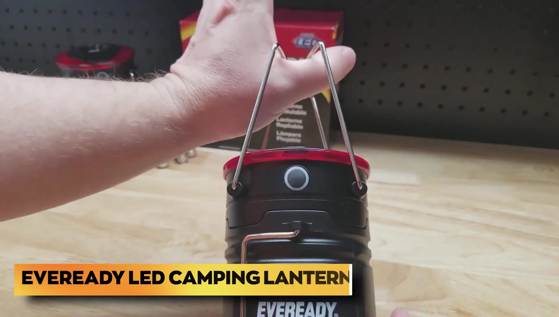 The Ever Ready lantern highlighting its design.