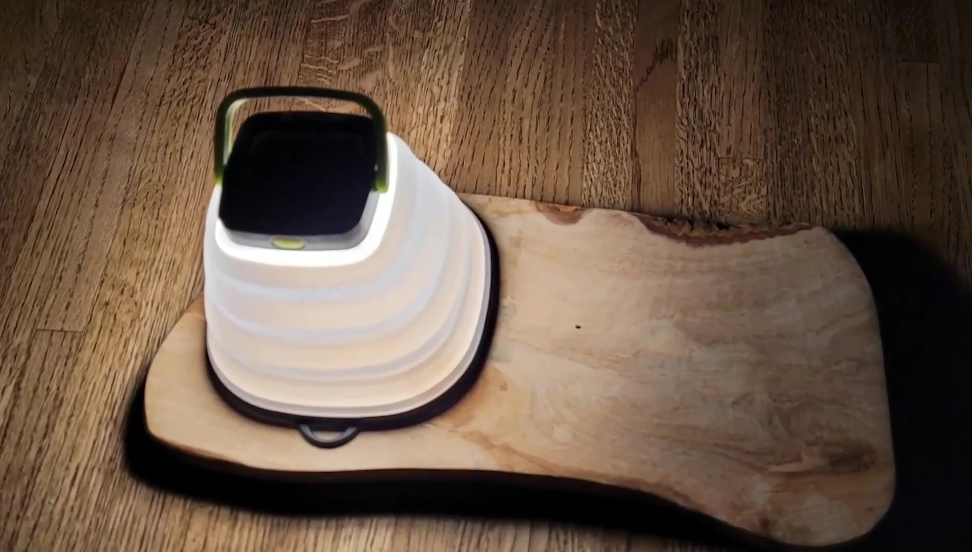 Infraray lantern showcasing its bright light output.