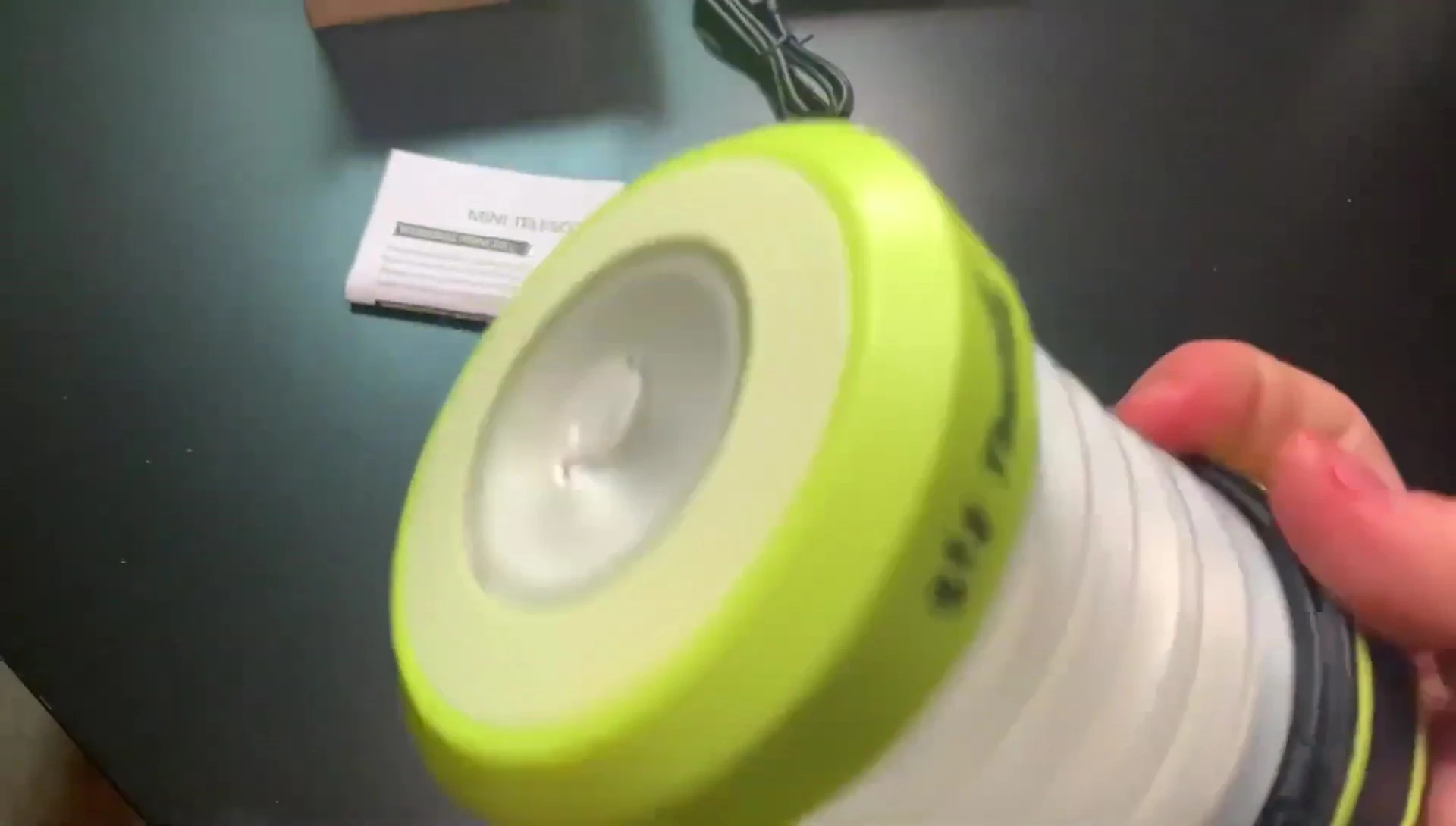 Thorfire lantern demonstrating its compact size.