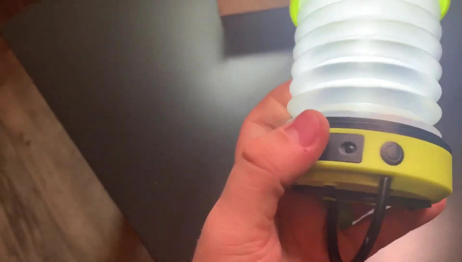 Thorfire lantern highlighting its hand crank and emergency power feature.