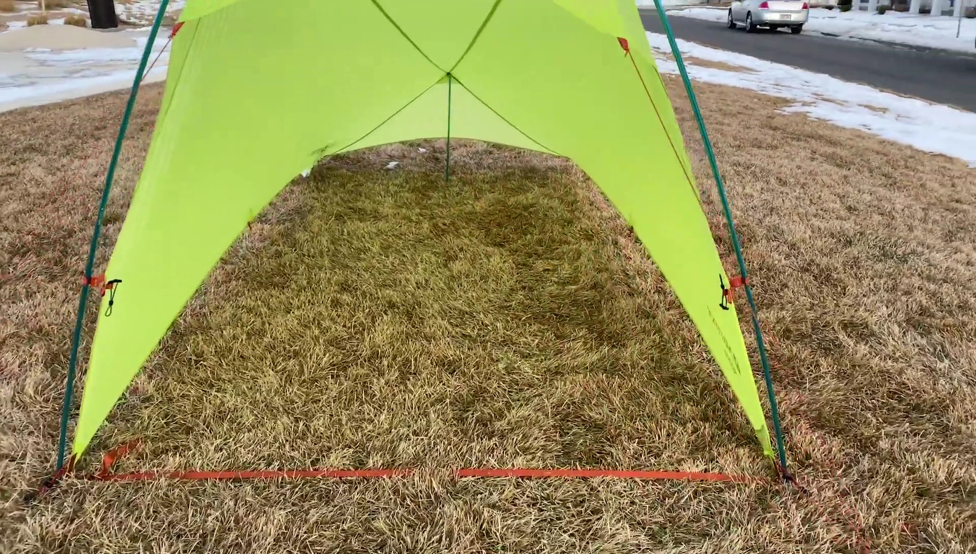 Alternative setup without trekking poles