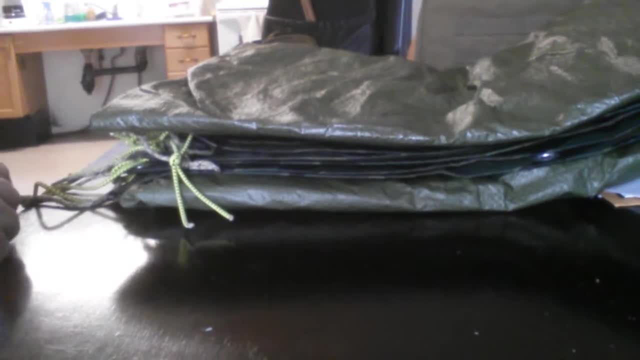 Old 10x12 camouflage tarp