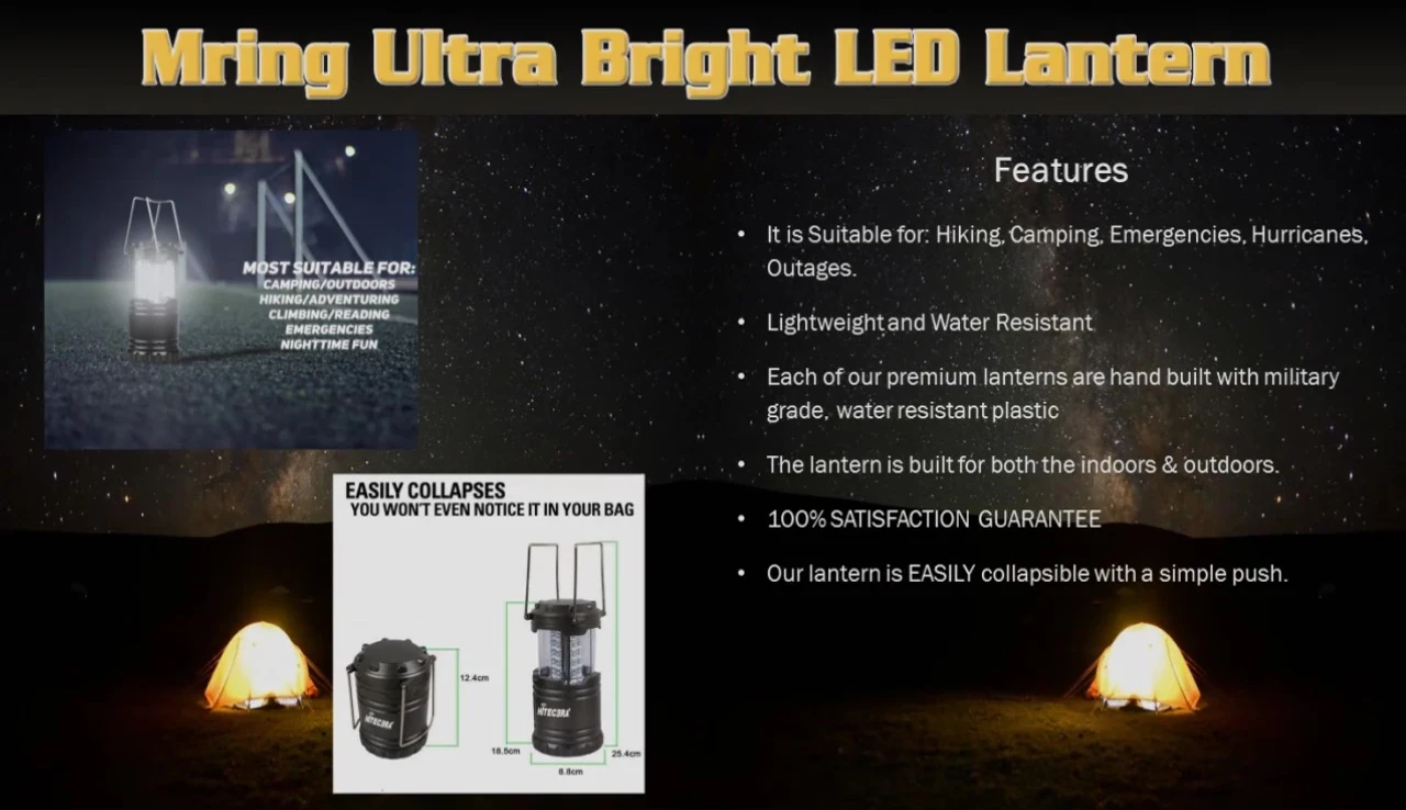 Bellow it Tex Two-Pack Portable Lantern shown