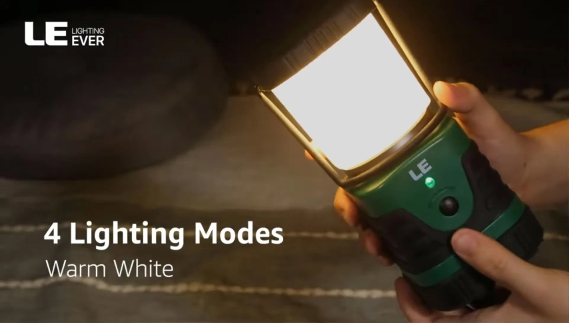 LE LED Lantern demonstrating hanging upside down