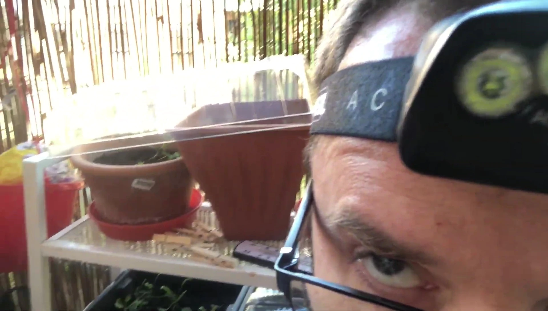 View of the headlamp housing showing its construction.
