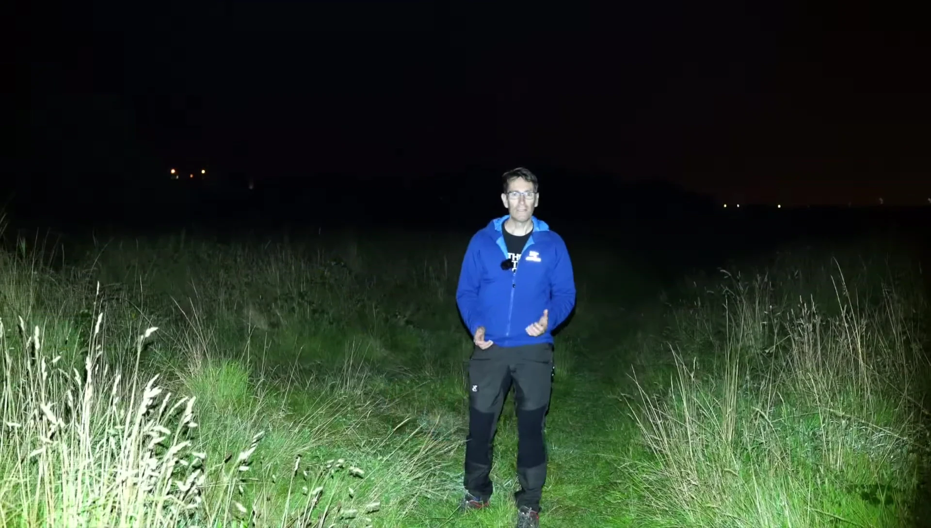 The Ledlenser MH7 in use during an outdoor field test.