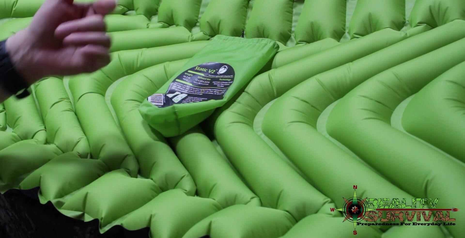Shot illustrating the importance of a good sleeping pad for restful sleep