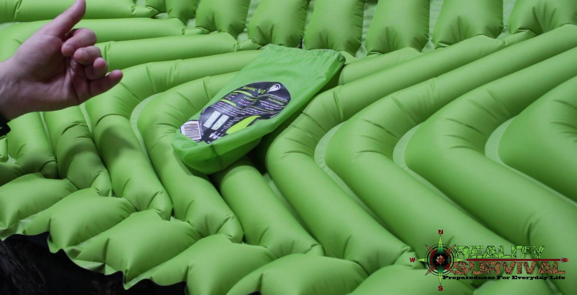 Shot showing the price of the Klymit Static V2 sleeping pad