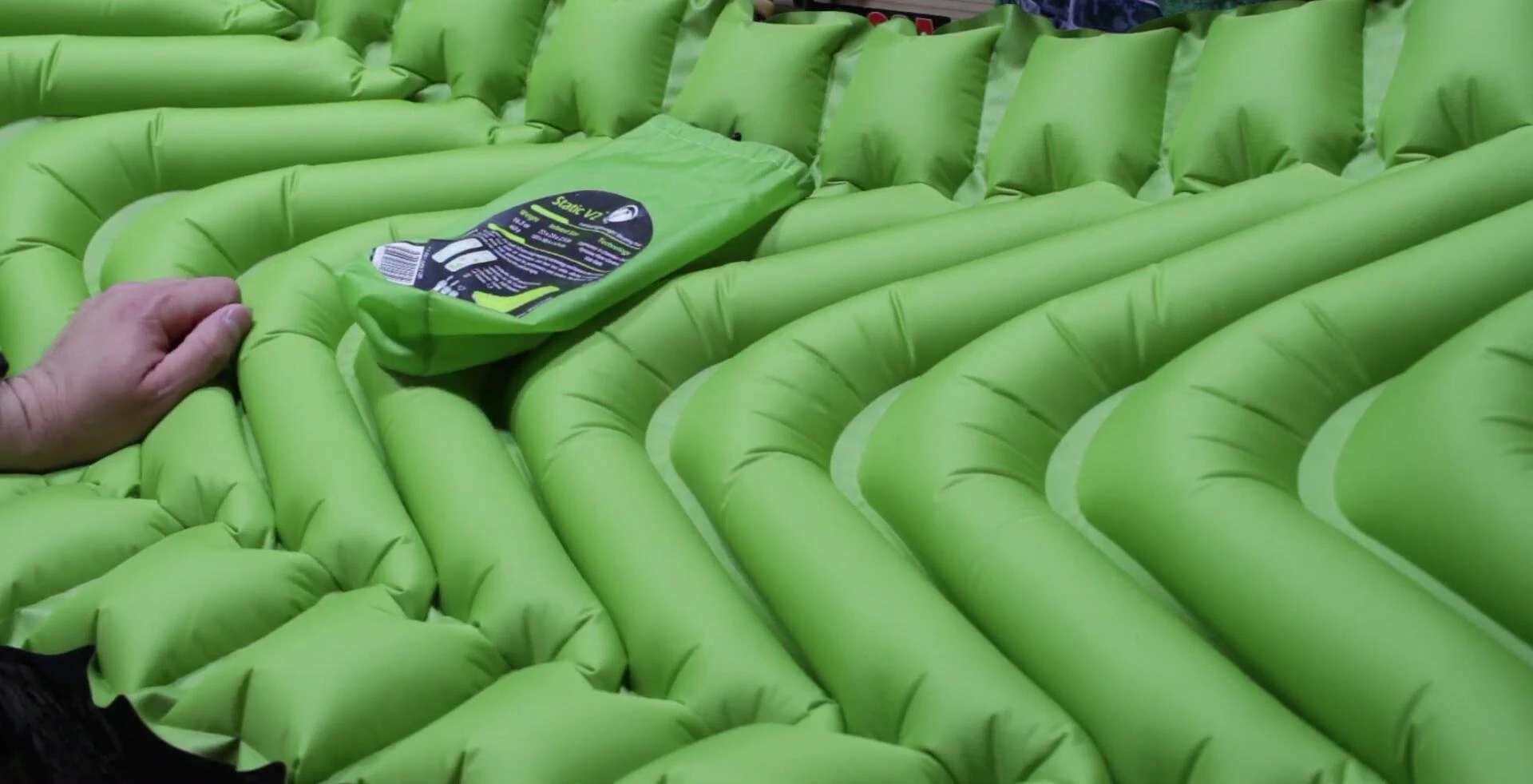 Final shot of the Klymit Static V2 sleeping pad, summarizing the review