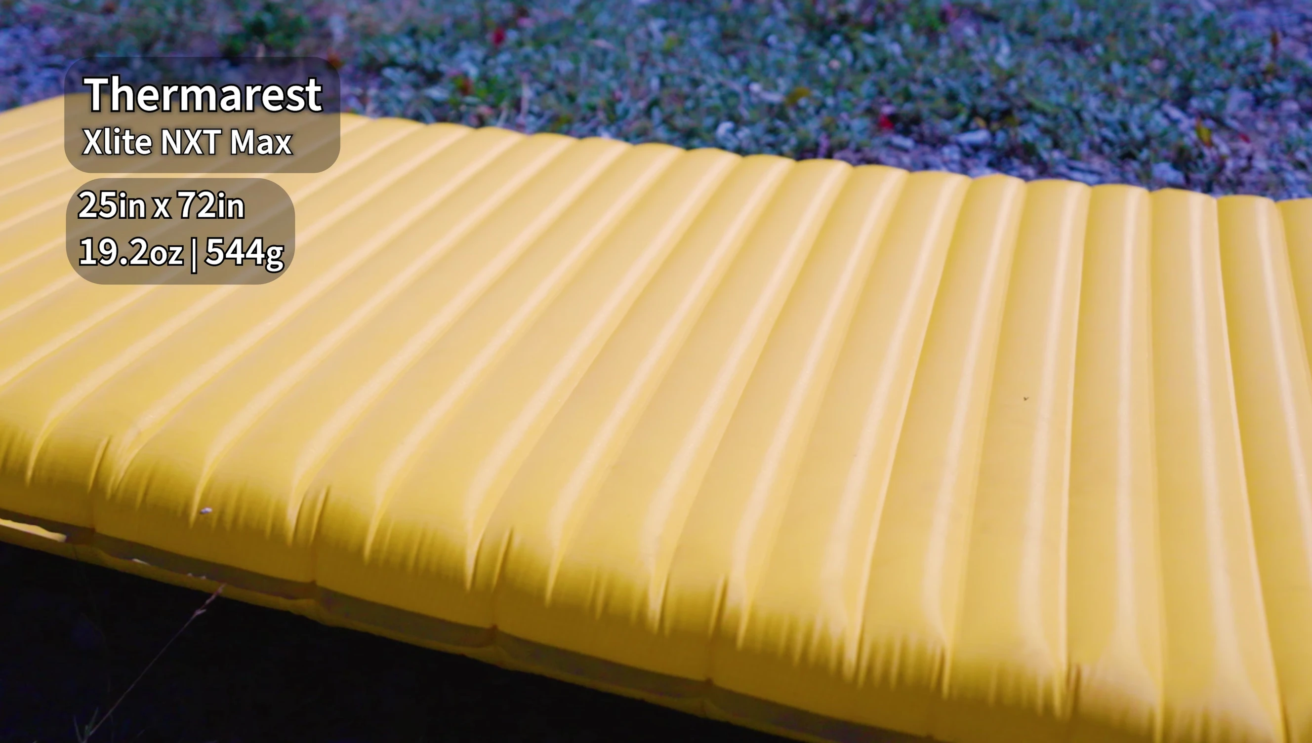 Weight of the pad being shown on a scale.
