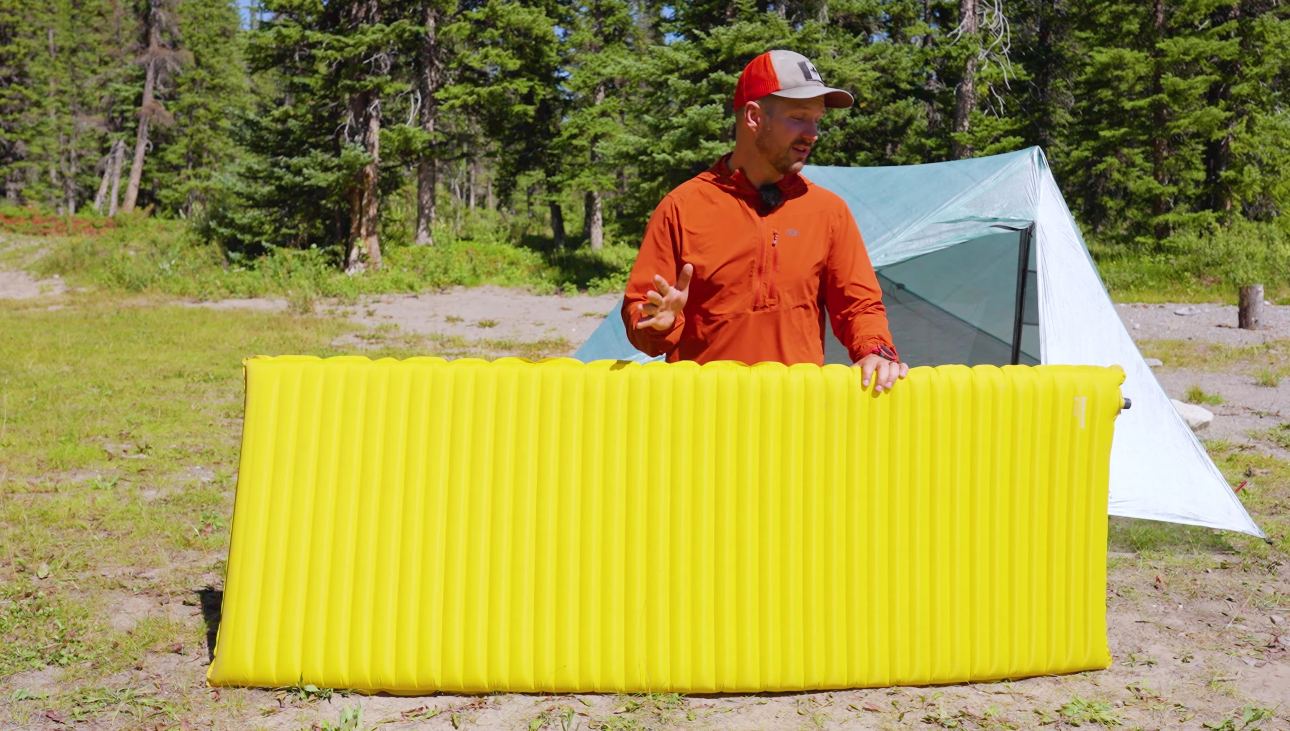 Demonstration of the ineffective pump sack included with the pad.