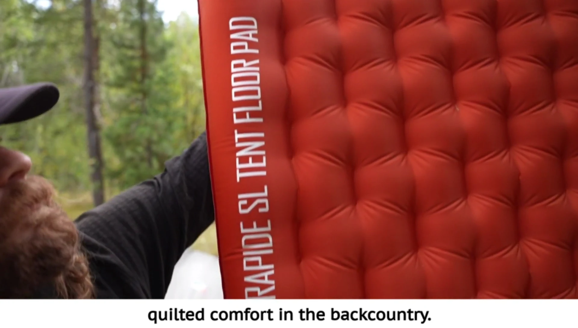 Showcasing the comfort and warmth of the Big Agnes pad