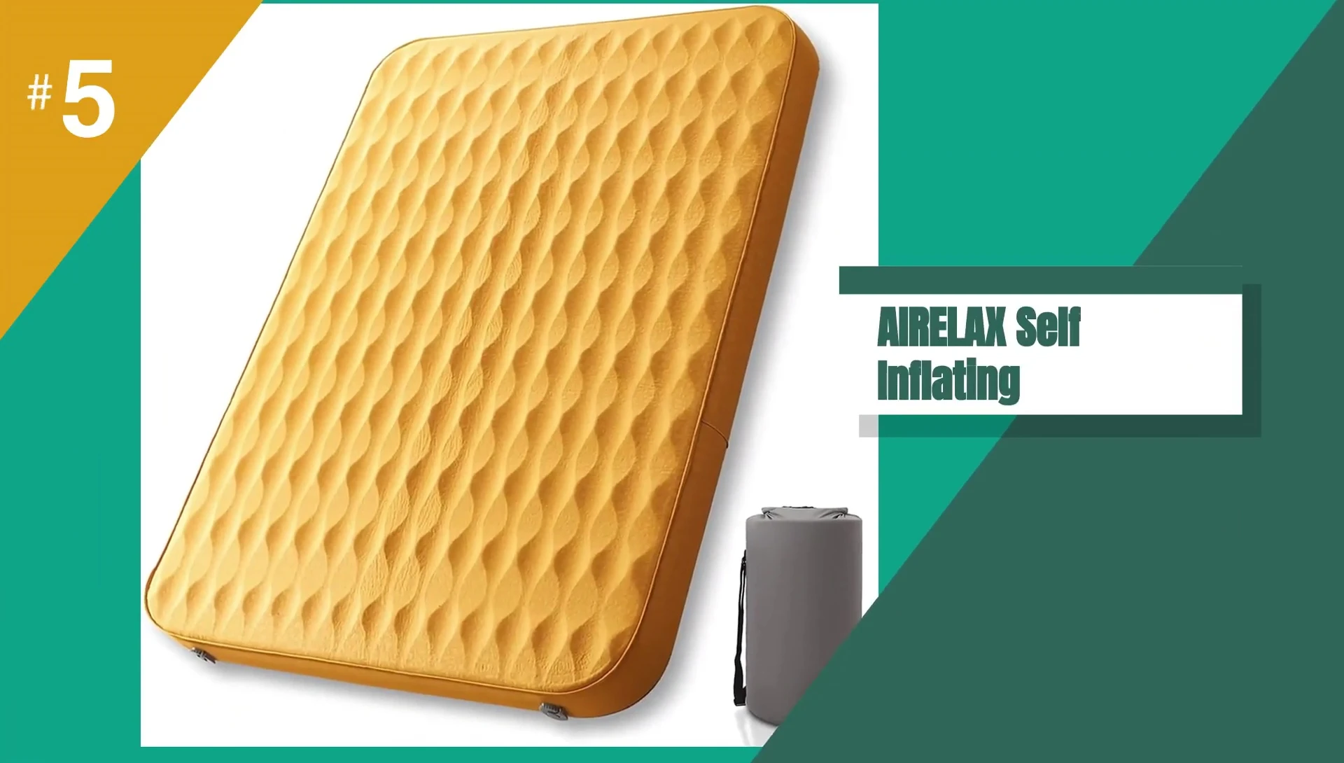 Close-up of the Airlax self-inflating sleeping pad