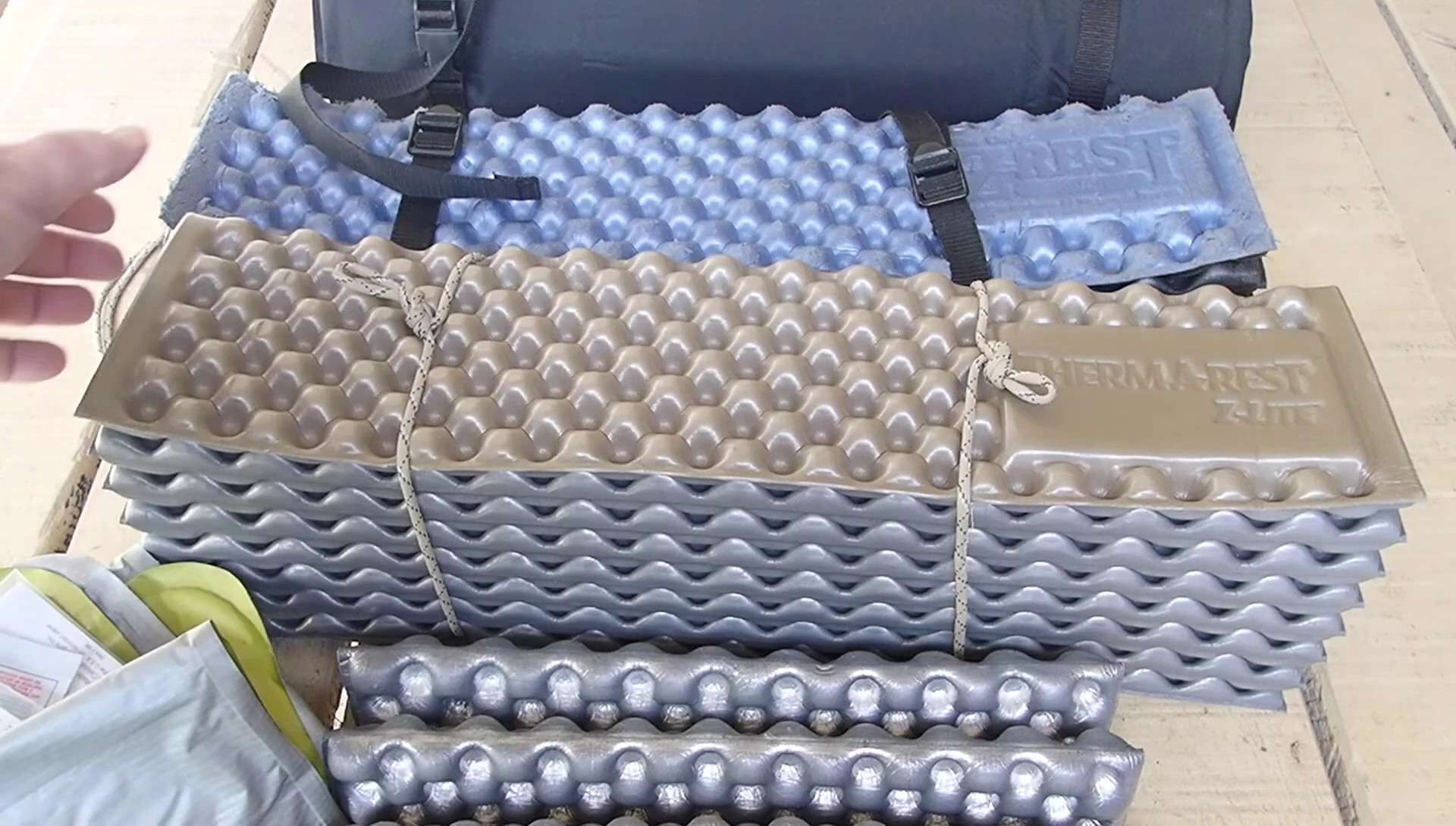 Image of the well-worn, older Thermarest Z Lite.