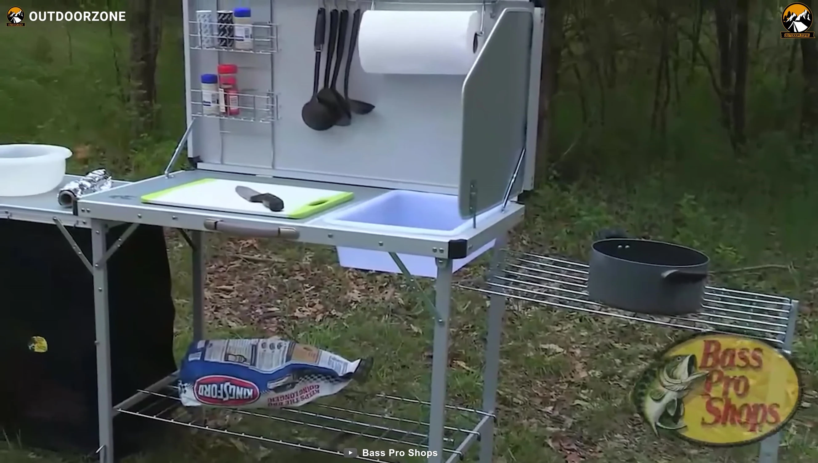 Base Pro Shops Deluxe Camp Kitchen setup