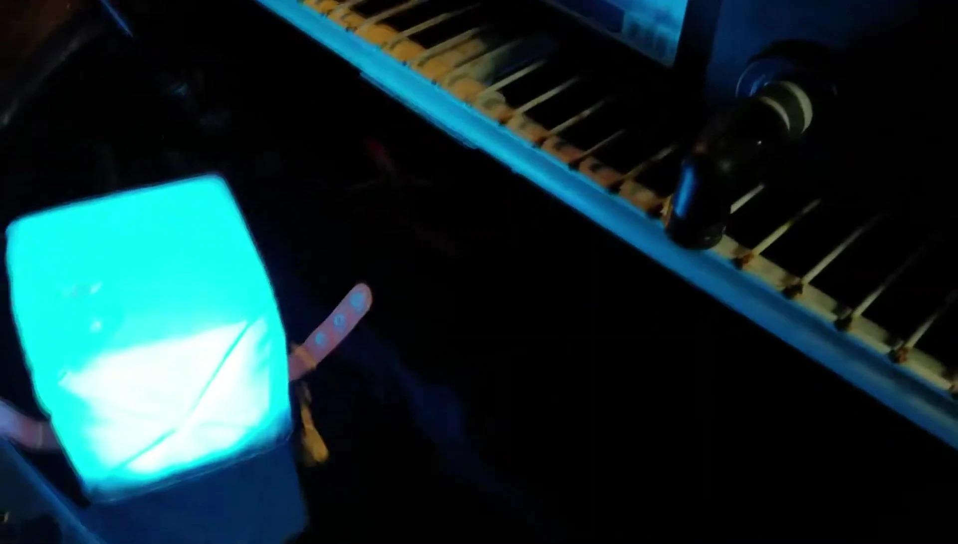 The Spectra lantern used to illuminate the greenhouse