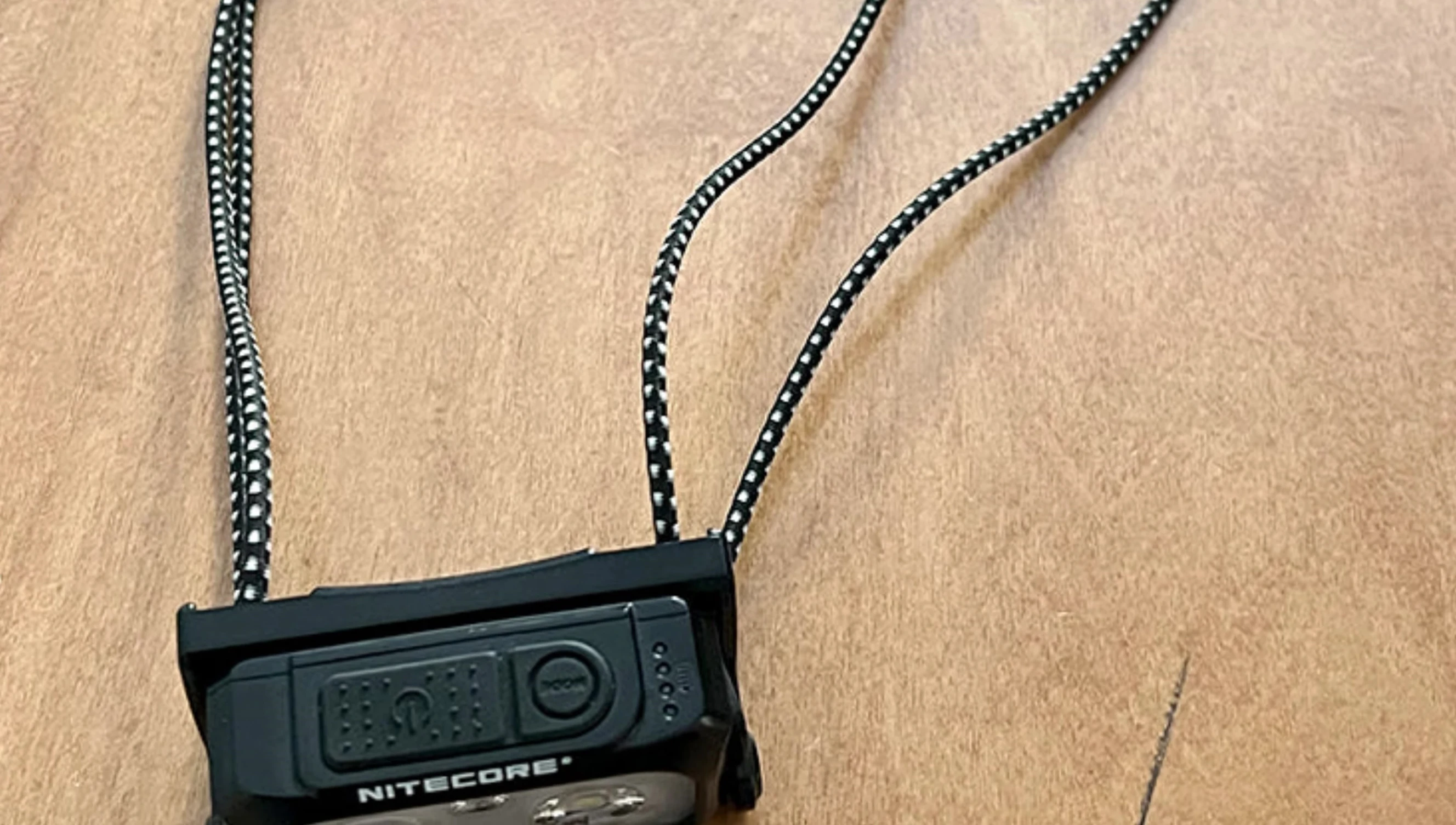 Nightcore NU25 400 UL headlamp shown on a person's head