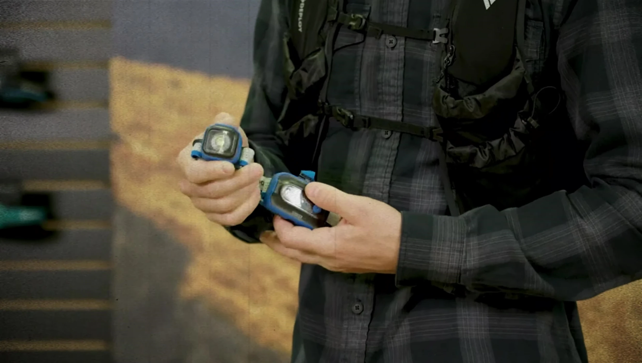 Black Diamond Sprinter 500 showing battery compartment