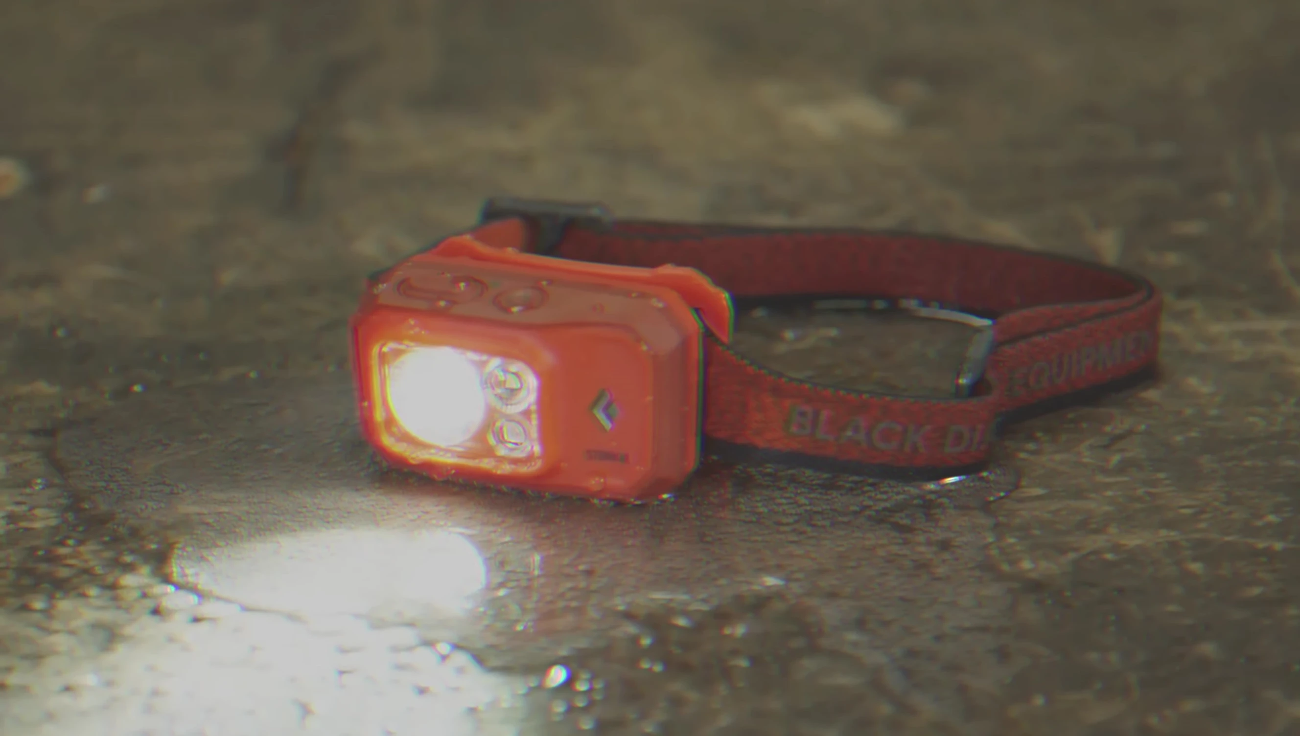 Black Diamond Spot 400R headlamp shown on a person's head