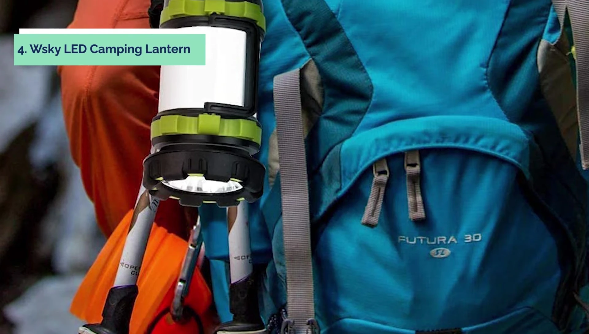 W Sky LED Camping Lantern showcasing its brightness
