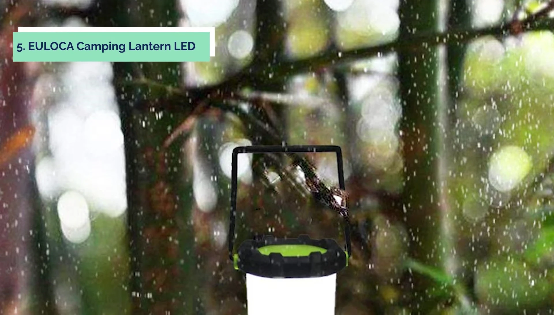 Yoka Camping Lantern LED showing its multiple light modes
