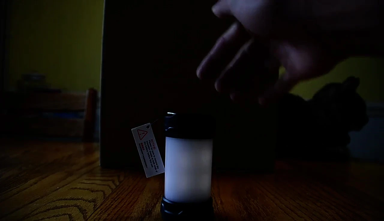 Lantern displaying maximum brightness