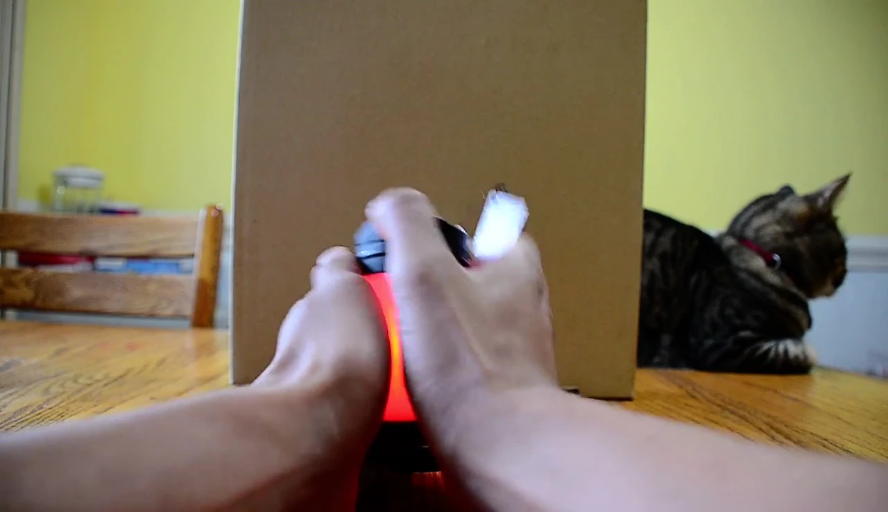 Displaying the constant red light mode
