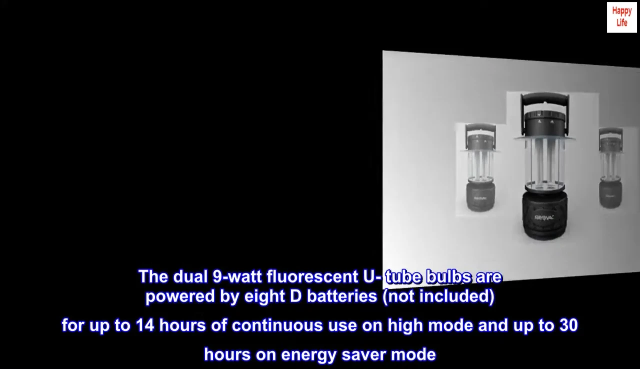 Battery life information displayed on the screen
