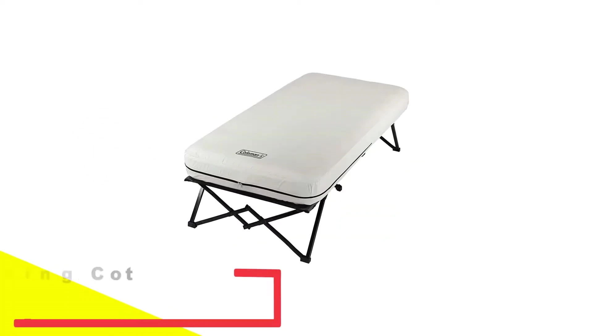 Coleman Camping Cot Air Mattress with side table