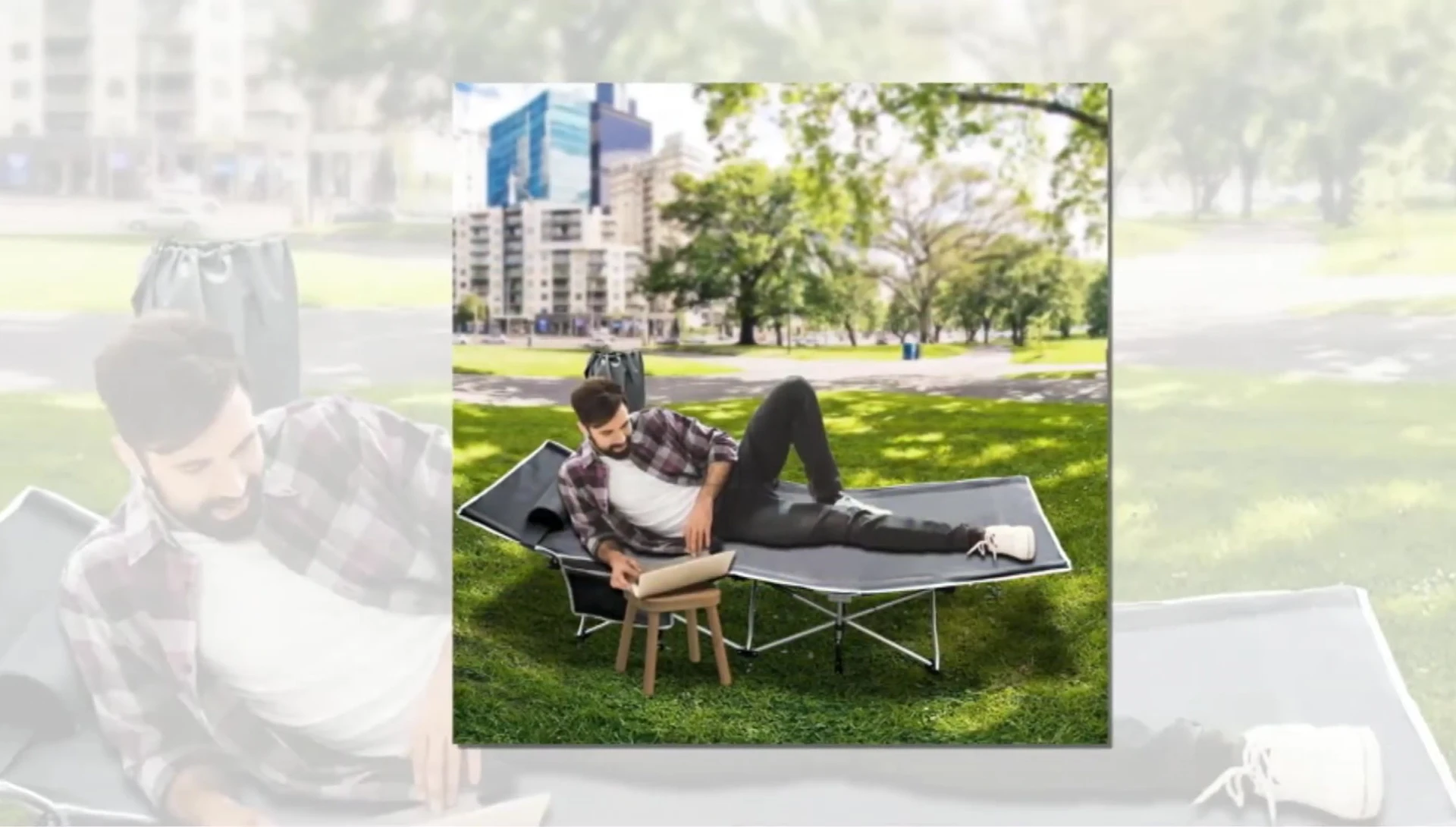 Pop-up side table with cup holder