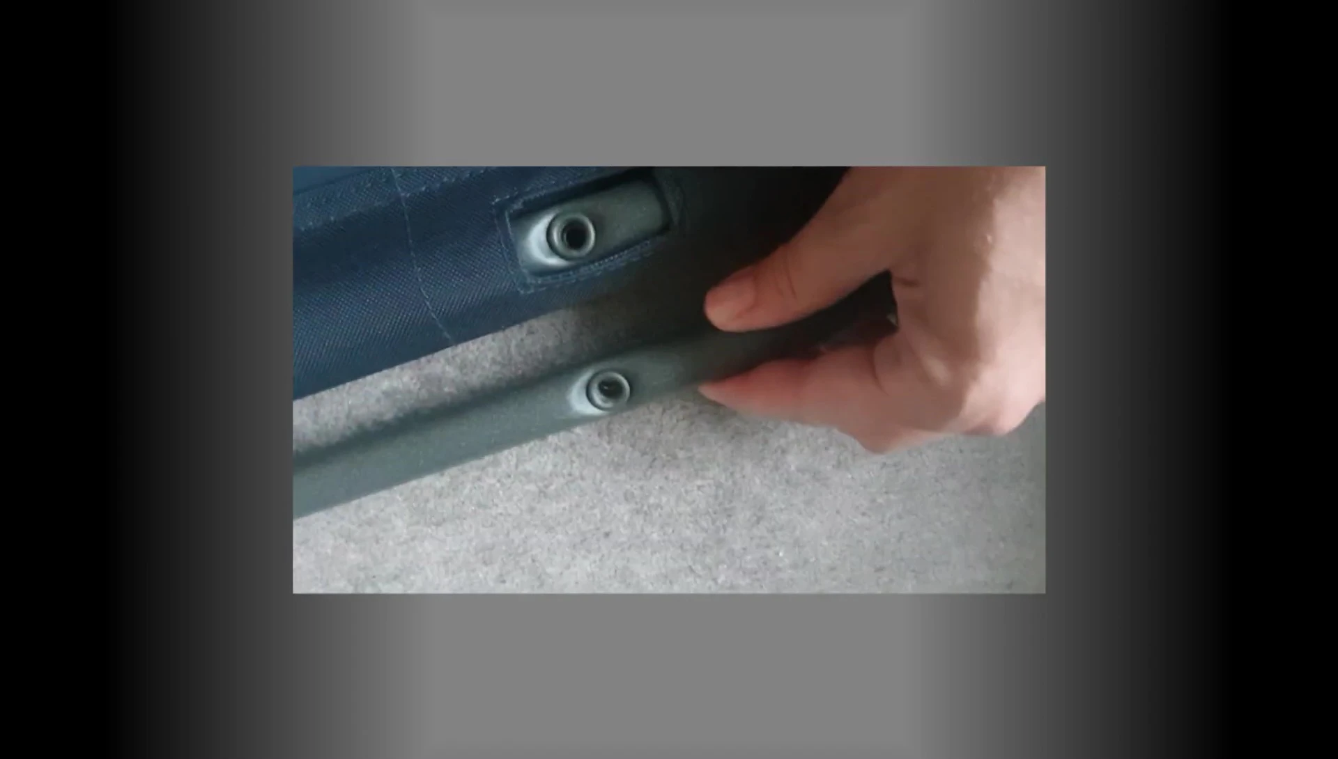 Clearly showing the difference between larger and smaller holes