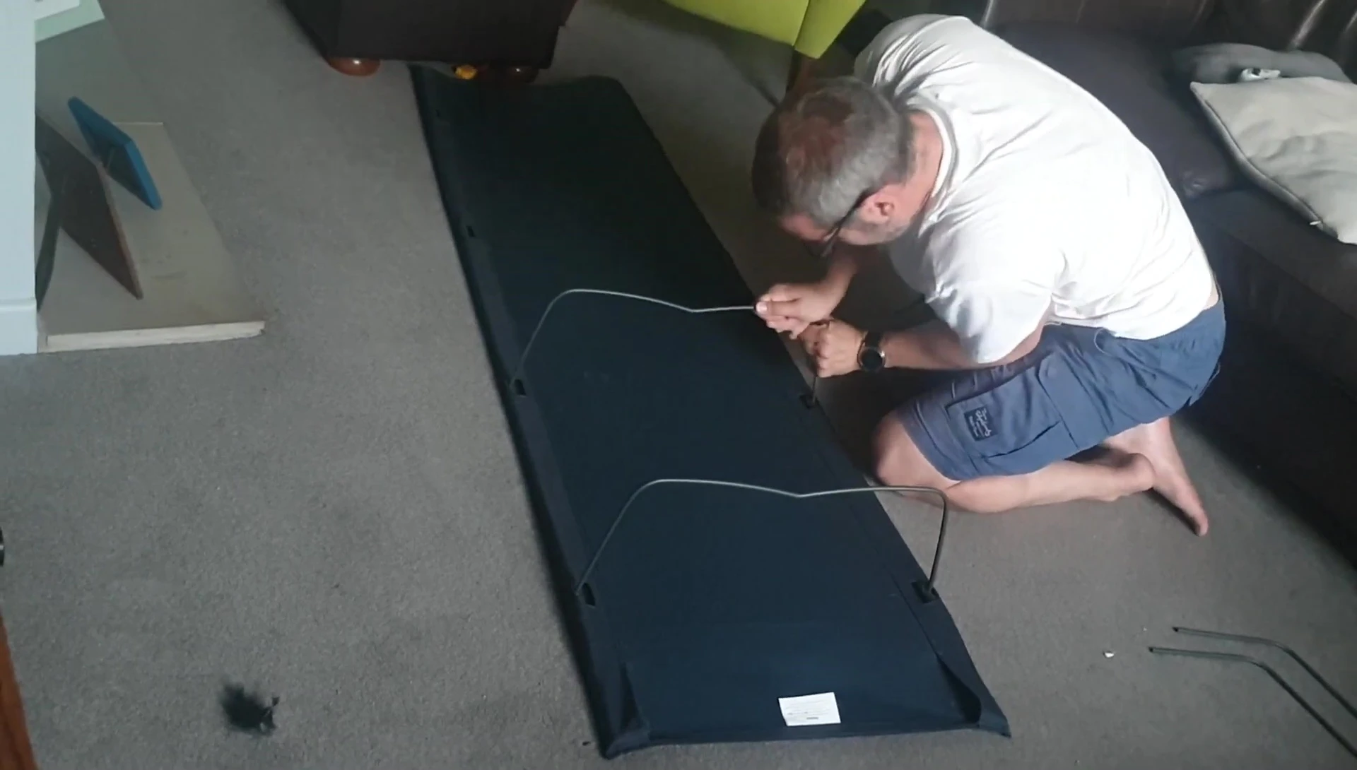 The assembled Vango Hush Camp Bed.