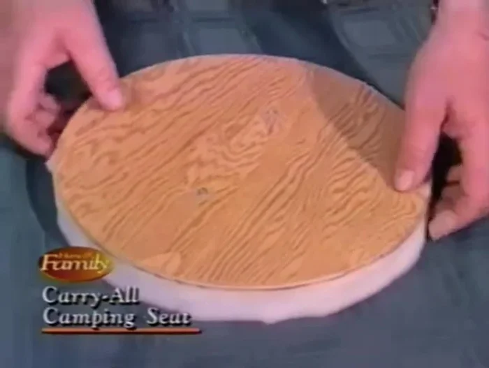 Cut the plastic piece to the exact size of the plywood.