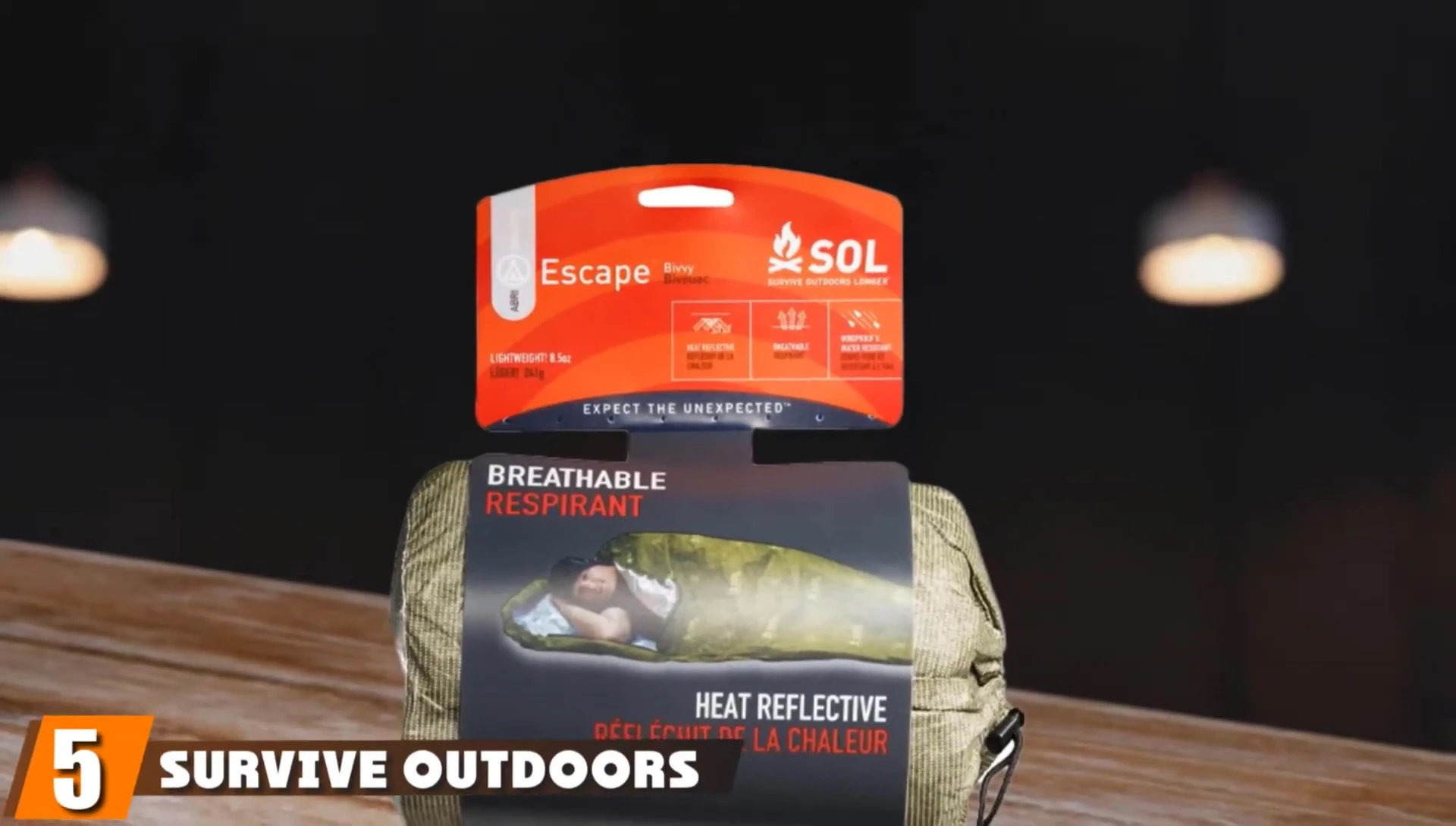 The SOL Emergency Blanket shown.