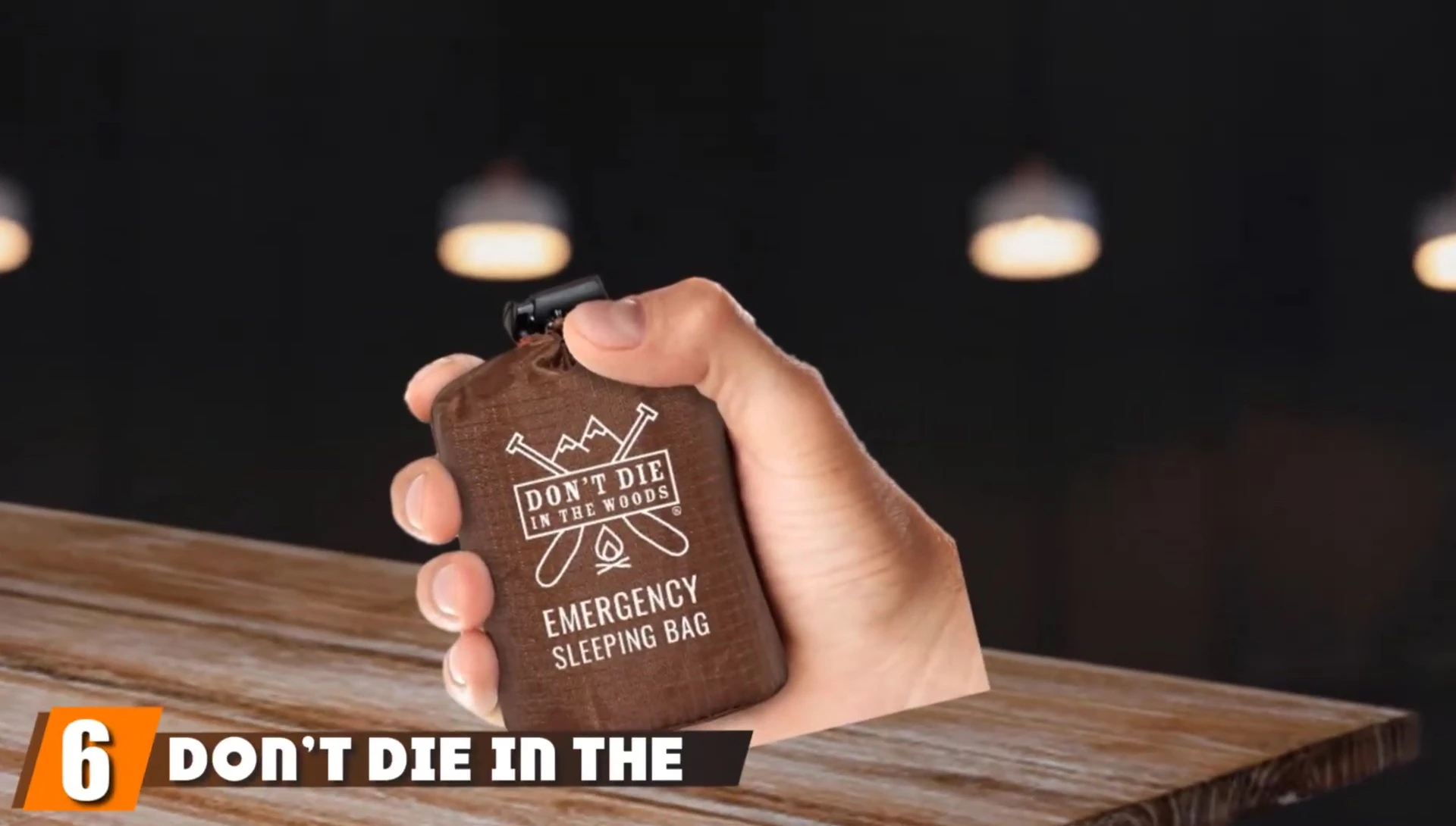 The Don't Die in the Woods Emergency Sleeping Bag.