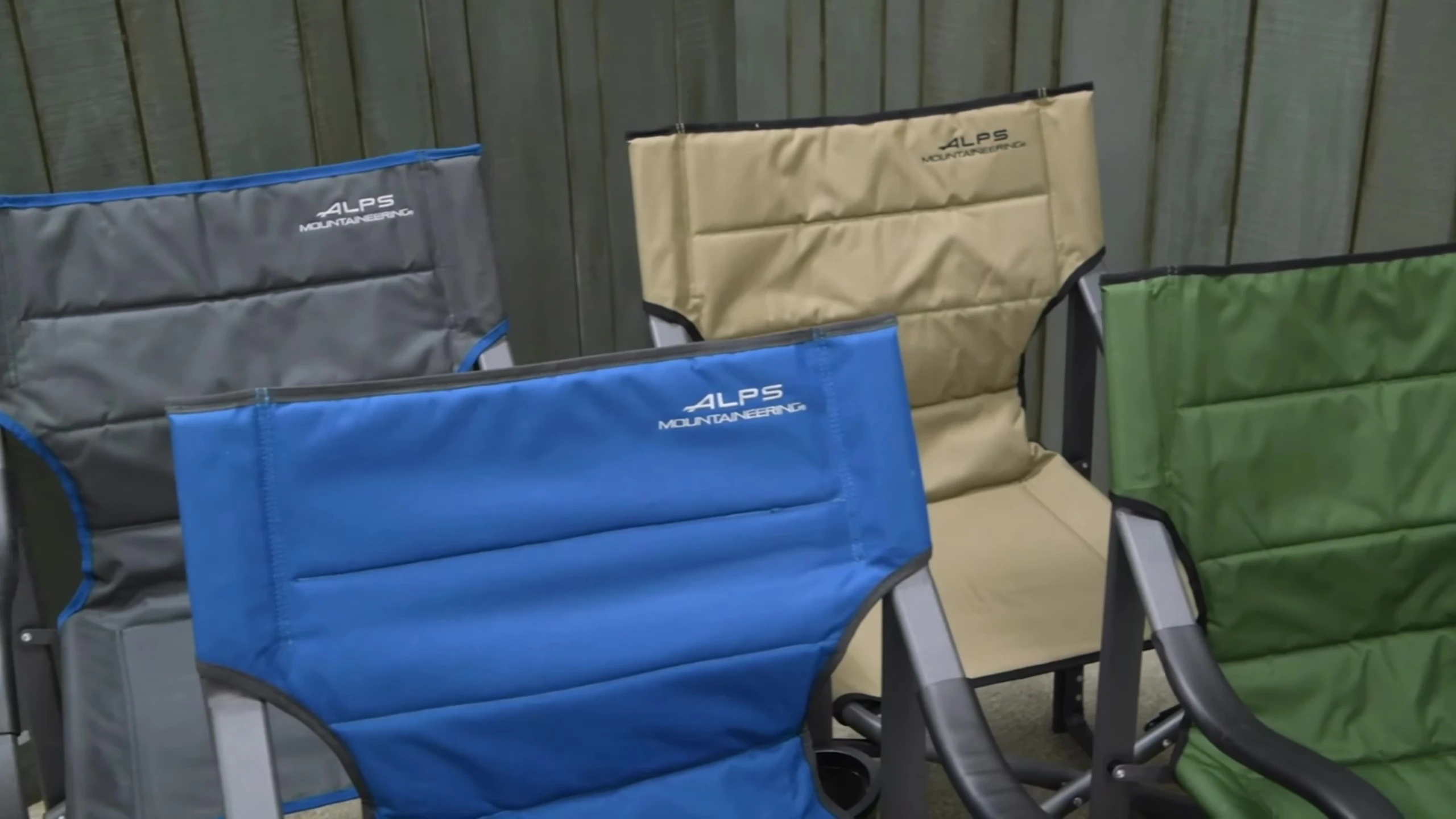 The Alps chair's frame being shown separately, demonstrating ease of packing