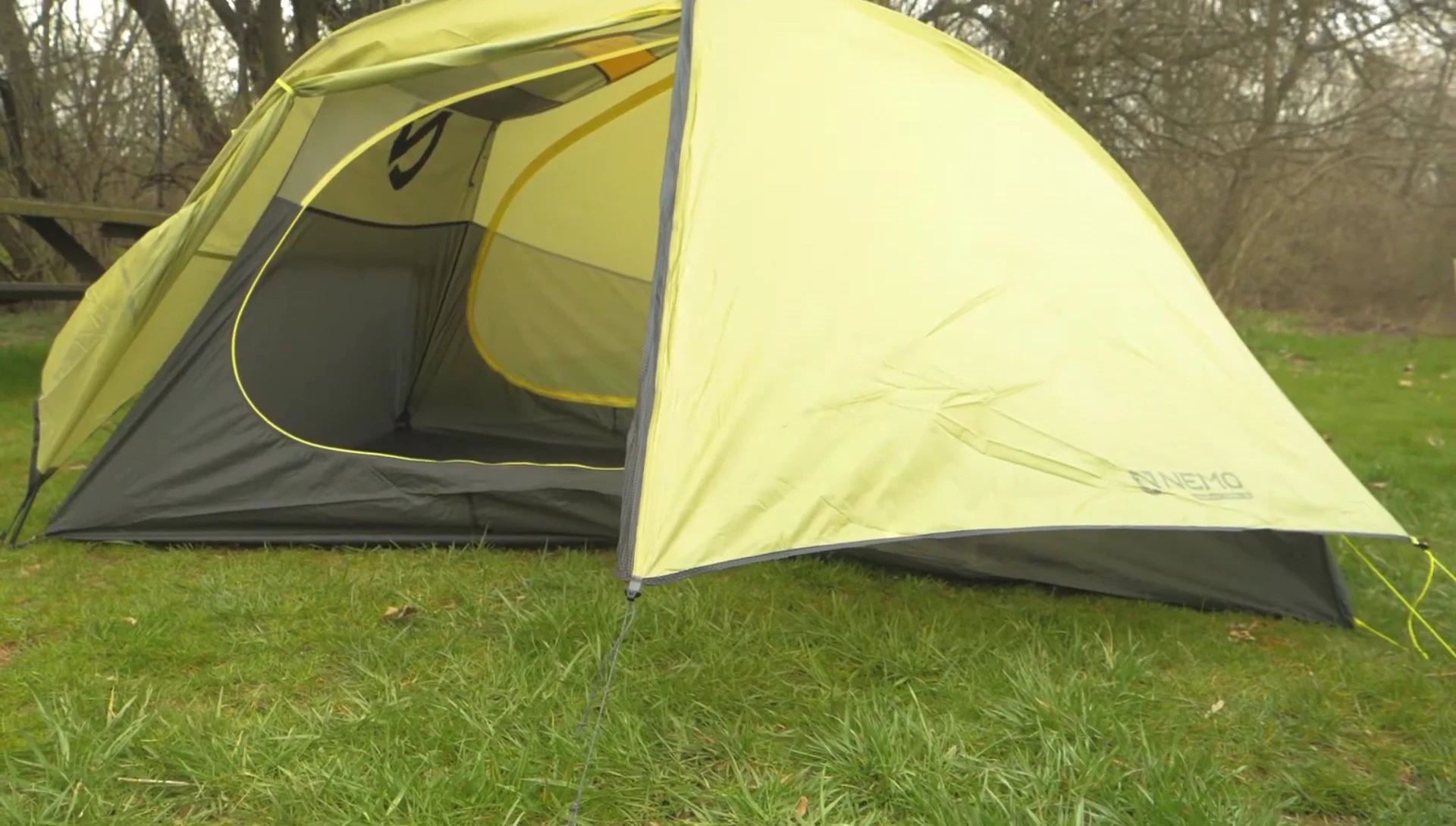 Image showcasing the tent's water-resistant properties.