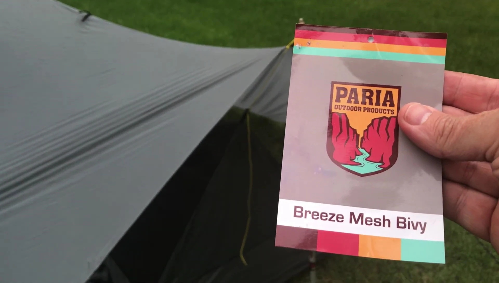 Close-up of the Korea Outdoors Breezy Mesh Bivvy