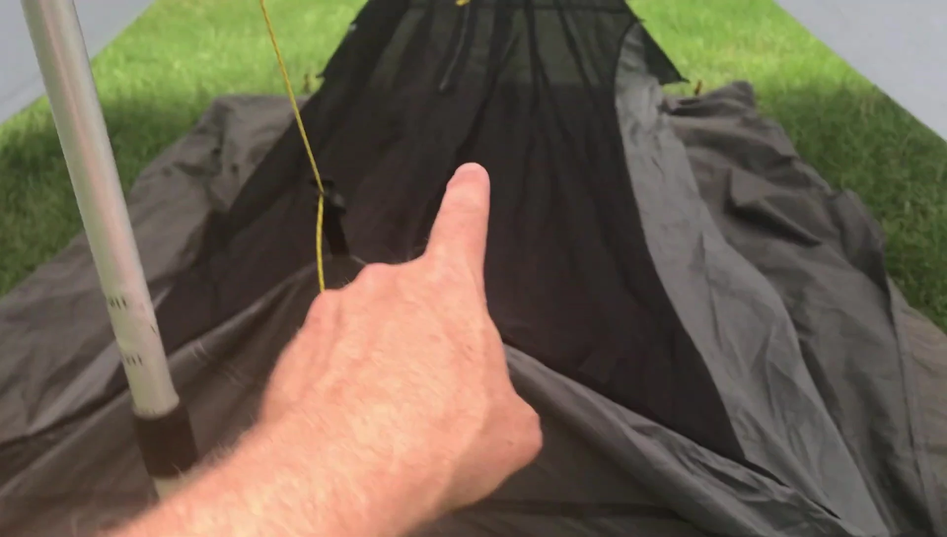 Combined bivy and tarp setup